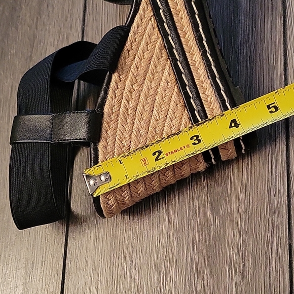 Charles by Charles David wedge sandal. Size 7. Black and Nuetral colors. - Picture 6 of 6